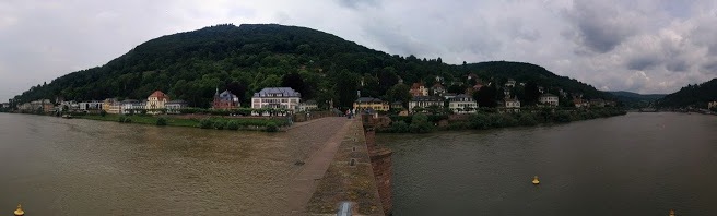 Panorama from one of Heidelberg's bridges
